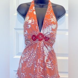 Beautiful Sky Brand Halter Top - EUC. Size M